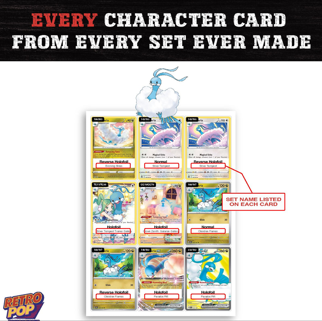Altaria card collection preview - every set Altaria appears in