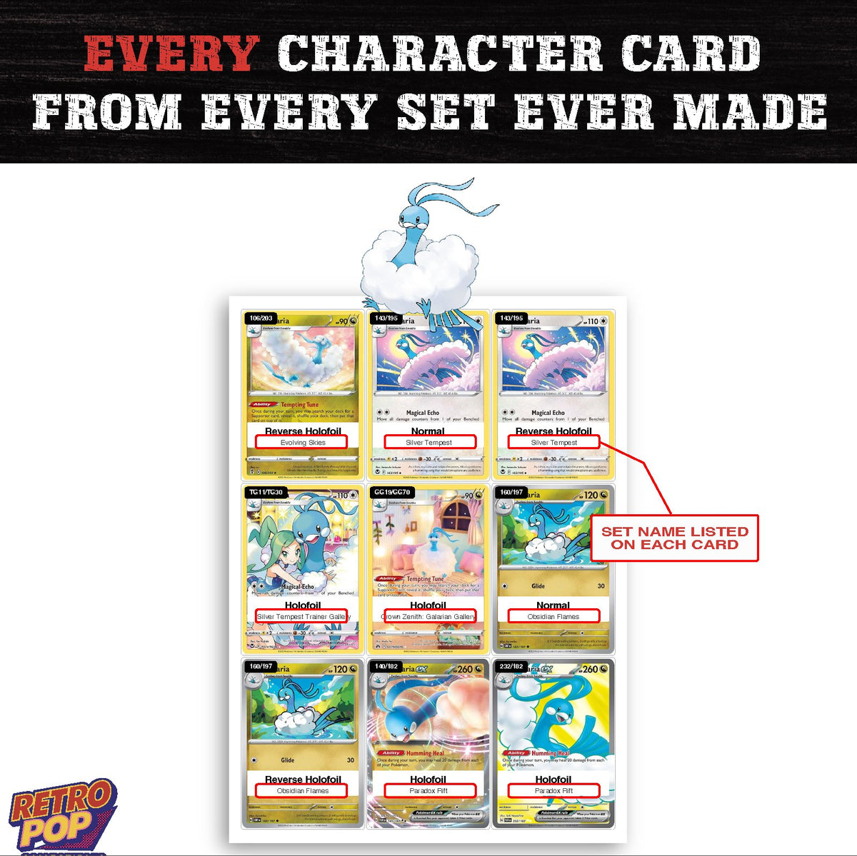 Altaria card collection preview - every set Altaria appears in