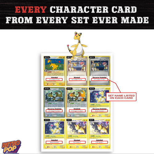 Ampharos card collection preview - every set Ampharos appears in