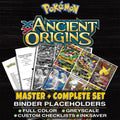 Ancient Origins Pokemon binder placeholders printable PDF - includes M Rayquaza EX (Shiny Full Art)