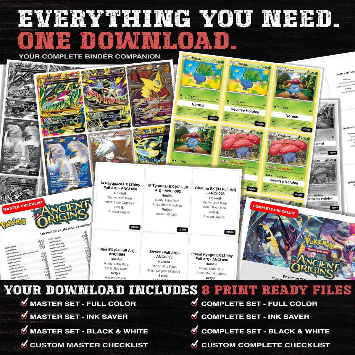 Everything included in the Ancient Origins placeholder download - 8 PDF files