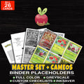 Every Applin Pokemon card ever made - master set binder placeholders with Applin