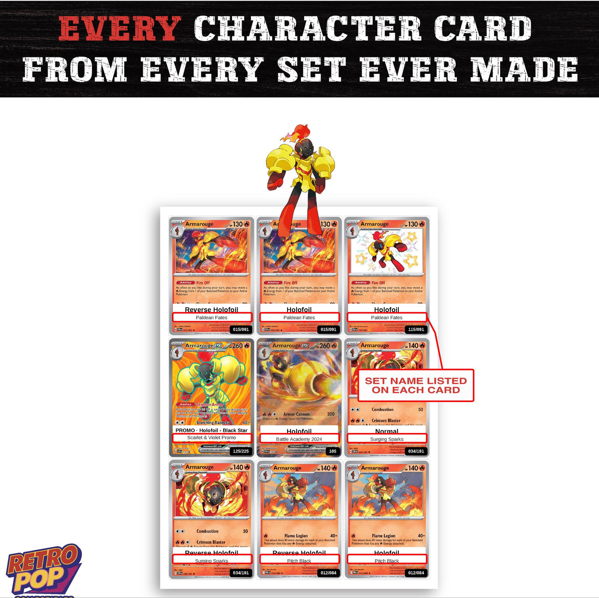 Armarouge card collection preview - every set Armarouge appears in