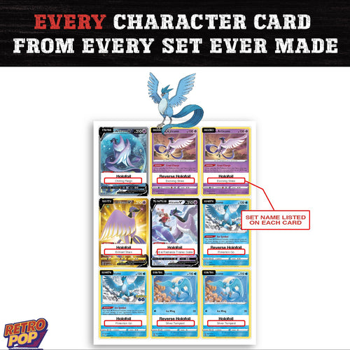 Articuno card collection preview - every set Articuno appears in