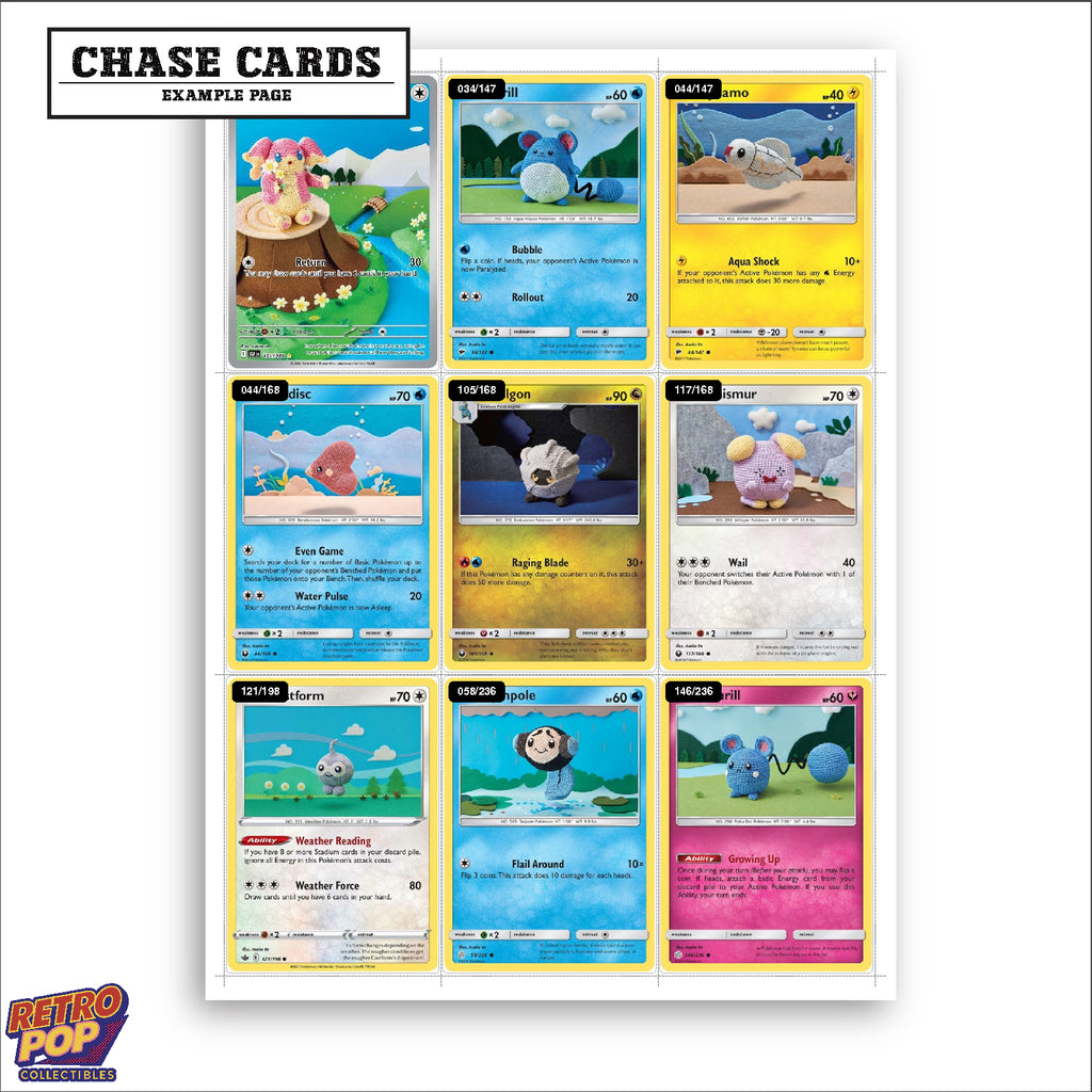 Printed Asako Ito Pokemon placeholders in binder - real photo 2