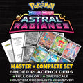 Astral Radiance Pokemon binder placeholders printable PDF - includes Machamp V (Alternate Full Art)