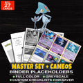 Every Azelf Pokemon card ever made - master set binder placeholders with Azelf Lv.X