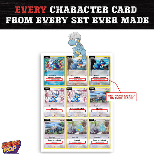 Bagon card collection preview - every set Bagon appears in