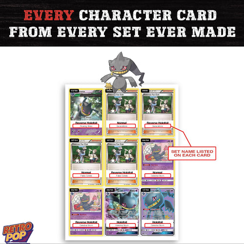 Banette card collection preview - every set Banette appears in