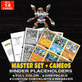 Every Barbaracle Pokemon card ever made - master set binder placeholders with Barbaracle