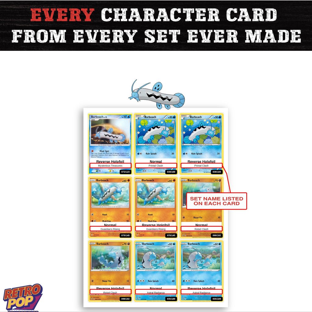 Barboach card collection preview - every set Barboach appears in