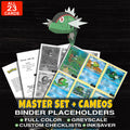 Every Basculin Pokemon card ever made - master set binder placeholders with Basculin