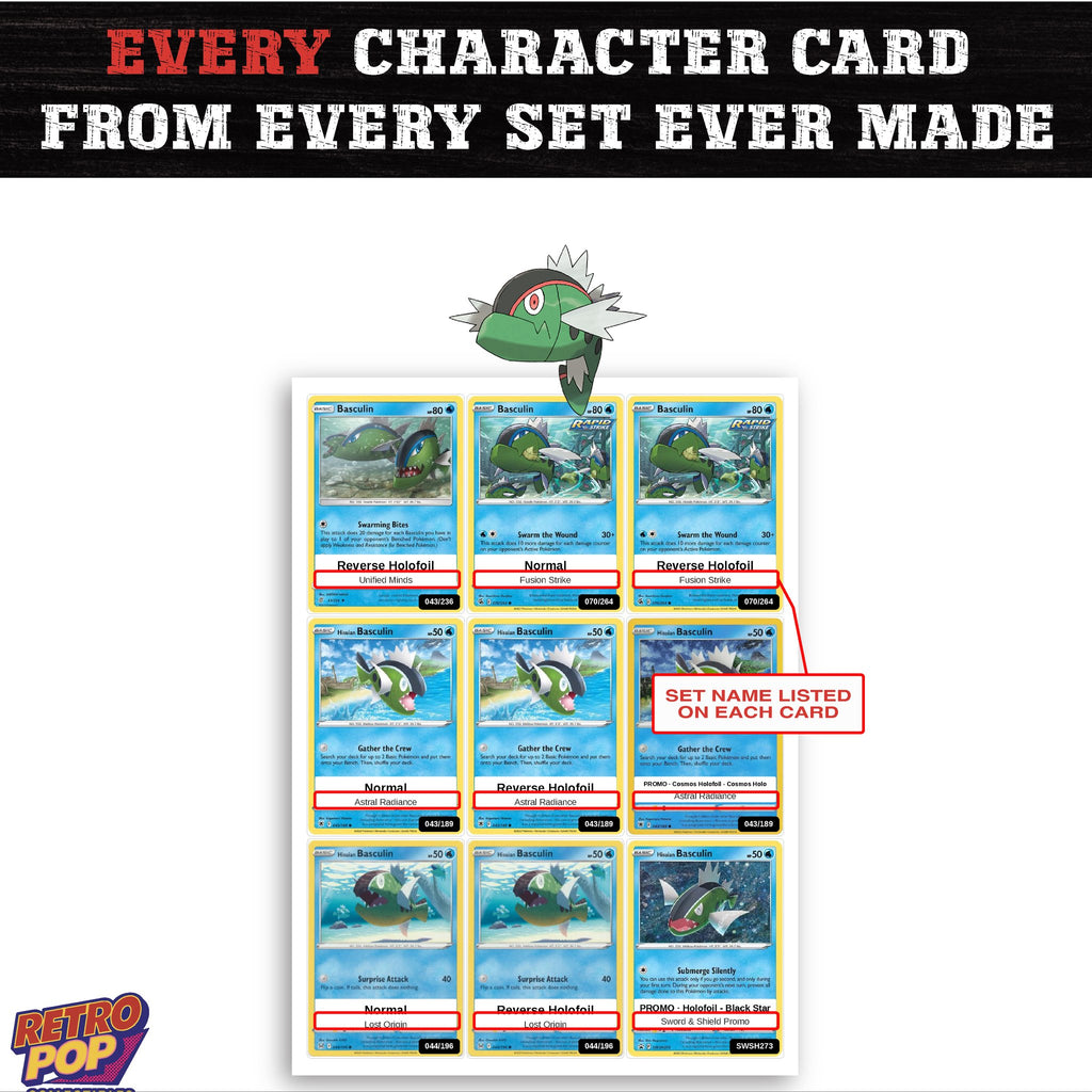 Basculin card collection preview - every set Basculin appears in