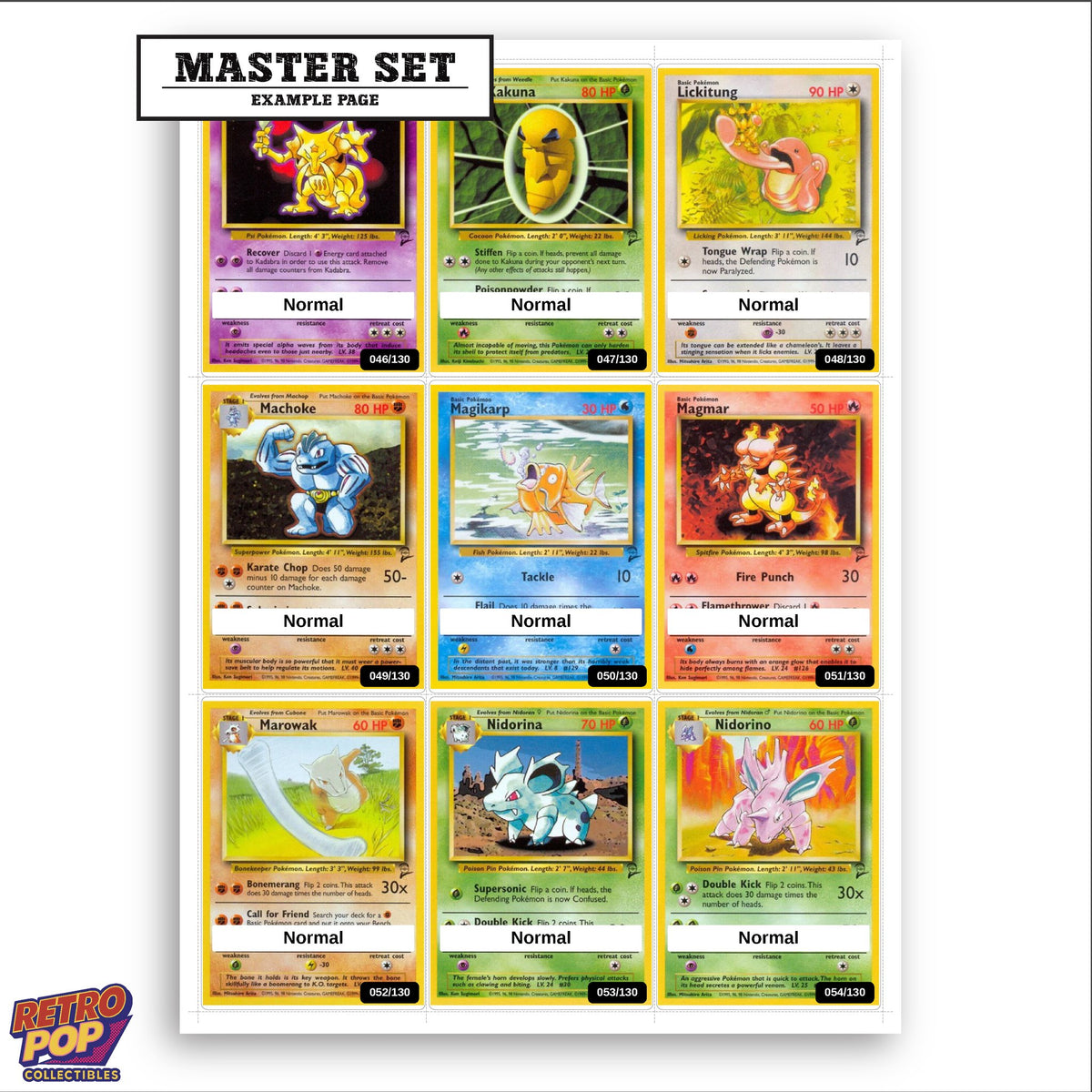 Printed Base Set 2 placeholders in binder - real photo 3