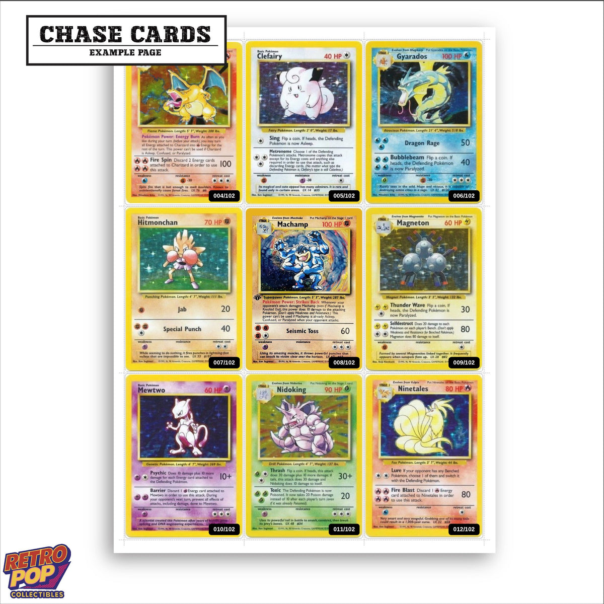 Printed Base Set Unlimited placeholders in binder - real photo 2