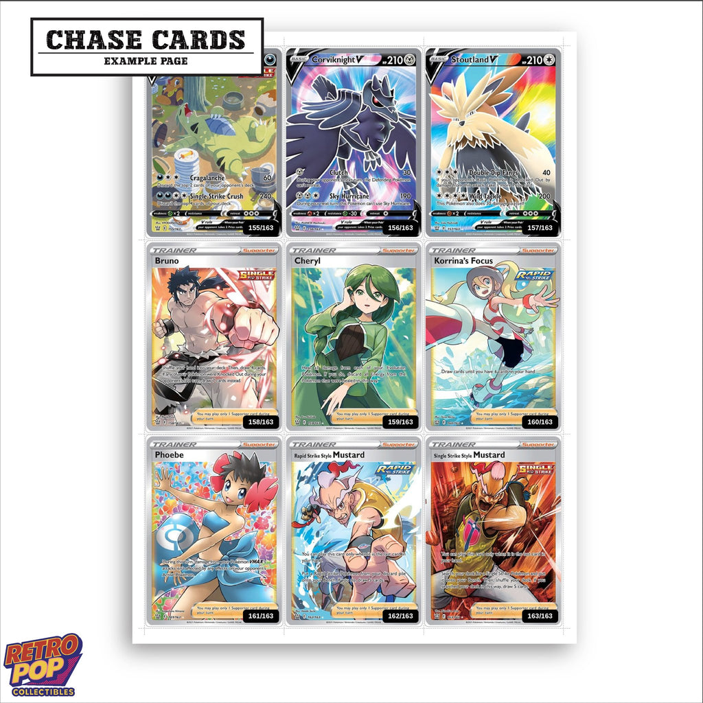 Printed Battle Styles placeholders in binder - real photo 2