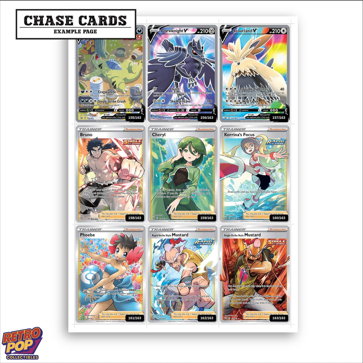 Printed Battle Styles placeholders in binder - real photo 2