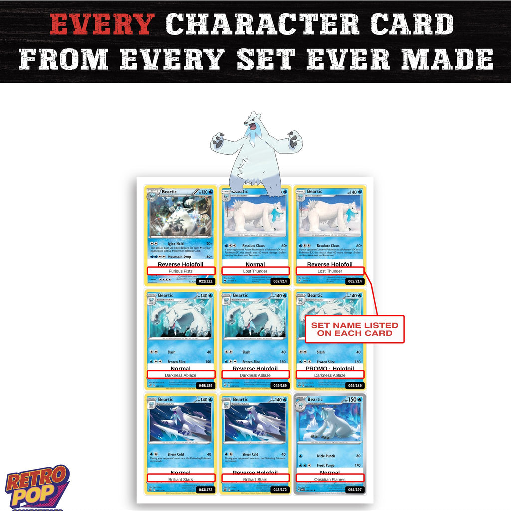 Beartic card collection preview - every set Beartic appears in