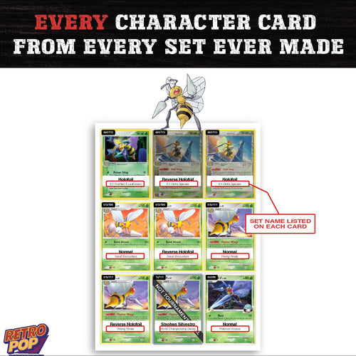 Beedrill card collection preview - every set Beedrill appears in