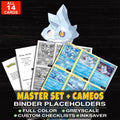 Every Bergmite Pokemon card ever made - master set binder placeholders with Bergmite