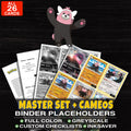 Every Bewear Pokemon card ever made - master set binder placeholders with Bewear