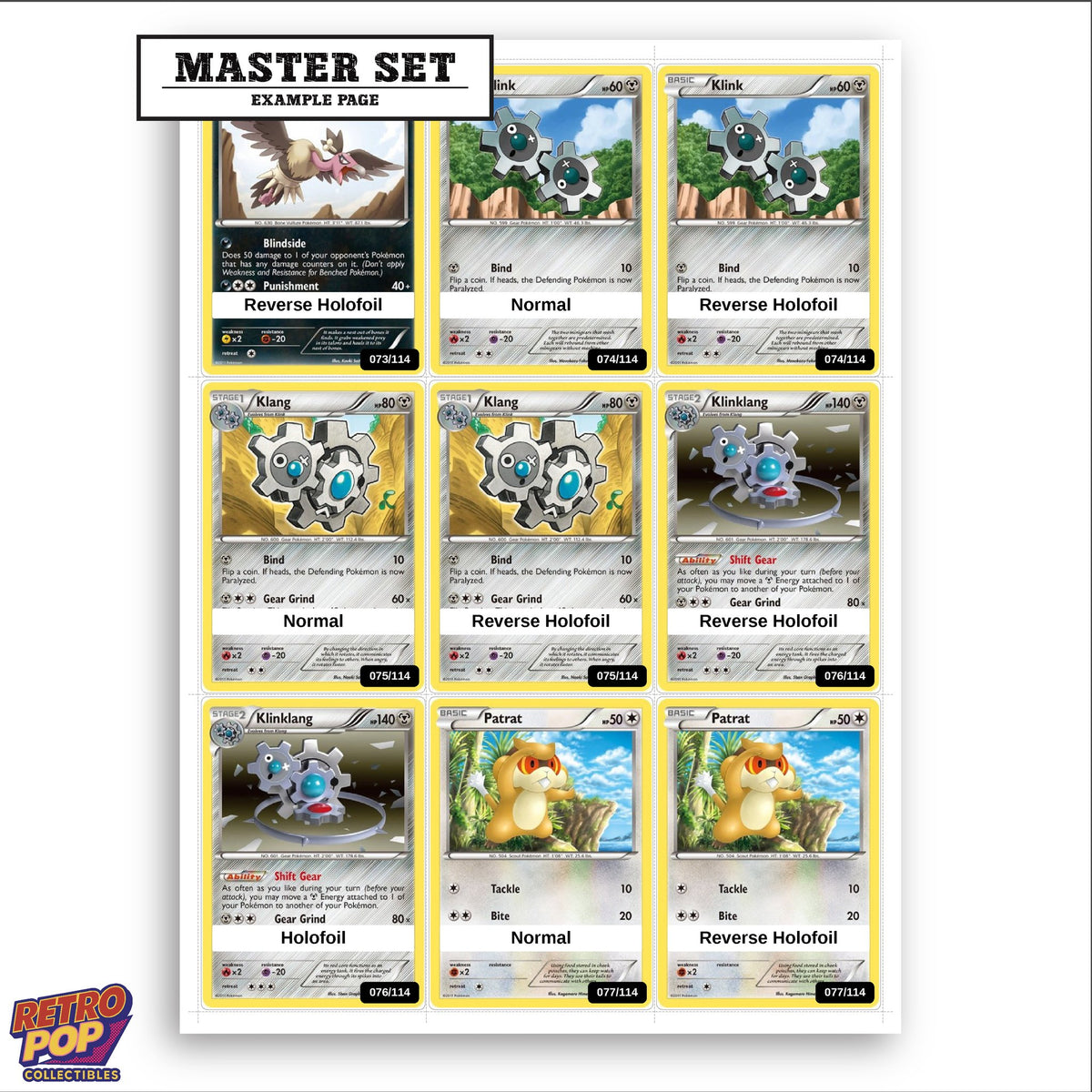 Printed Black and White placeholders in binder - real photo 3