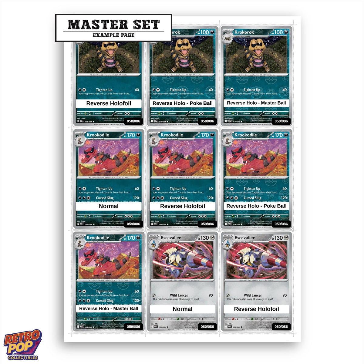 Printed Black Bolt placeholders in binder - real photo 1