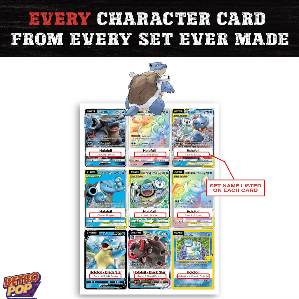 Blastoise card collection preview - every set Blastoise appears in