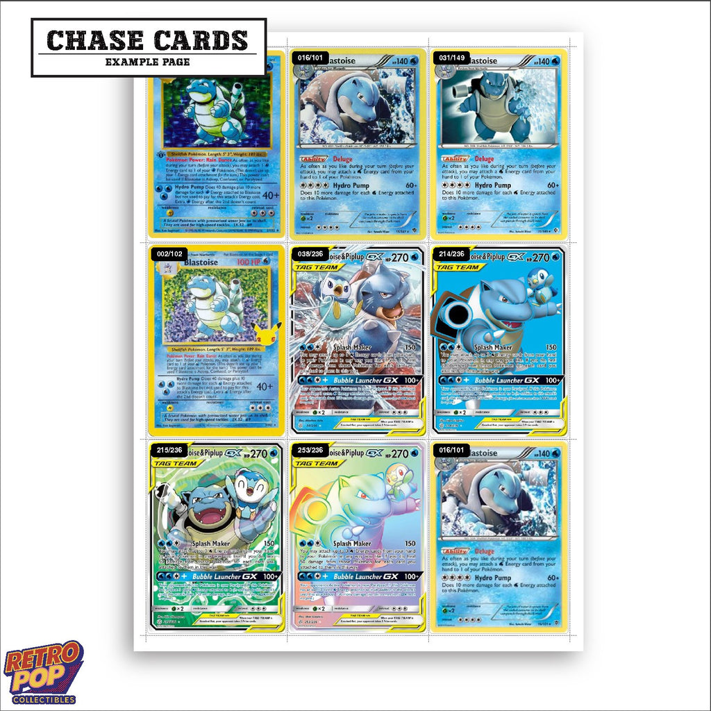 Printed Blastoise Pokemon placeholders in binder - real photo 2