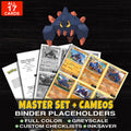 Every Boldore Pokemon card ever made - master set binder placeholders with Boldore