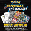BREAKthrough Pokemon binder placeholders printable PDF - includes Mewtwo EX (164 Secret Full Art)