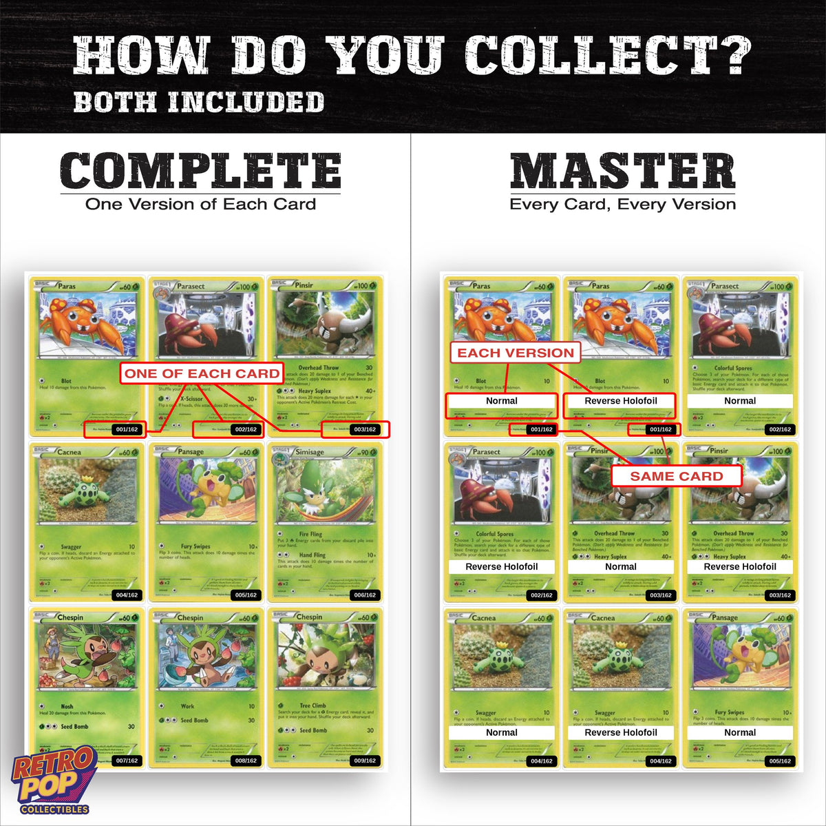 Complete Set vs Master Set versions of BREAKthrough binder placeholders