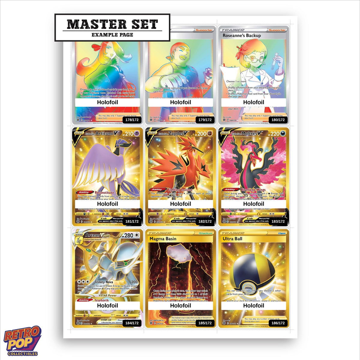 Printed Brilliant Stars placeholders in binder - real photo 1