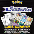 Call of Legends Pokemon binder placeholders printable PDF - includes Rayquaza (Shiny)