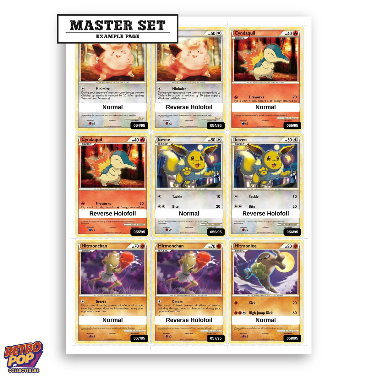 Printed Call of Legends placeholders in binder - real photo 1