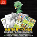 Every Capsakid Pokemon card ever made - master set binder placeholders with Capsakid
