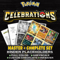 Celebrations Pokemon binder placeholders printable PDF - includes Mew (Secret)