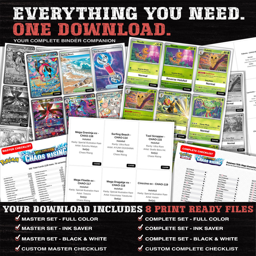 Everything included in the Chaos Rising placeholder download - 8 PDF files