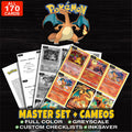 Every Charizard Pokemon card ever made - master set binder placeholders with Gold Star Charizard