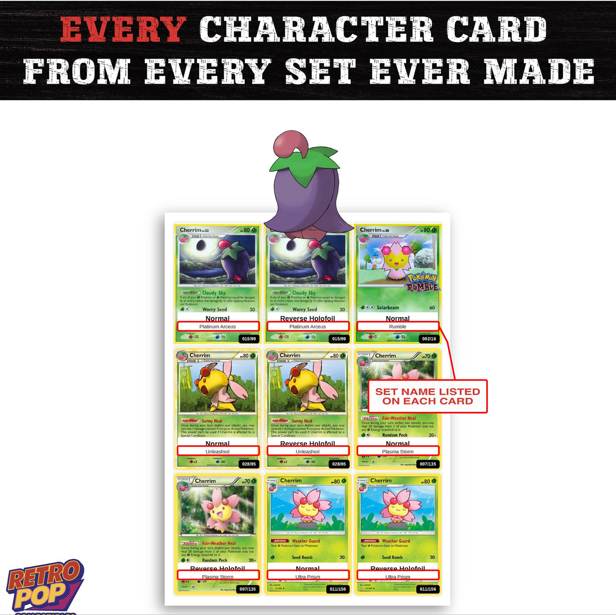 Cherrim card collection preview - every set Cherrim appears in
