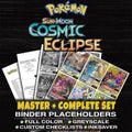 Cosmic Eclipse Pokemon binder placeholders printable PDF - includes Arceus & Dialga & Palkia GX (Alternate Full Art)