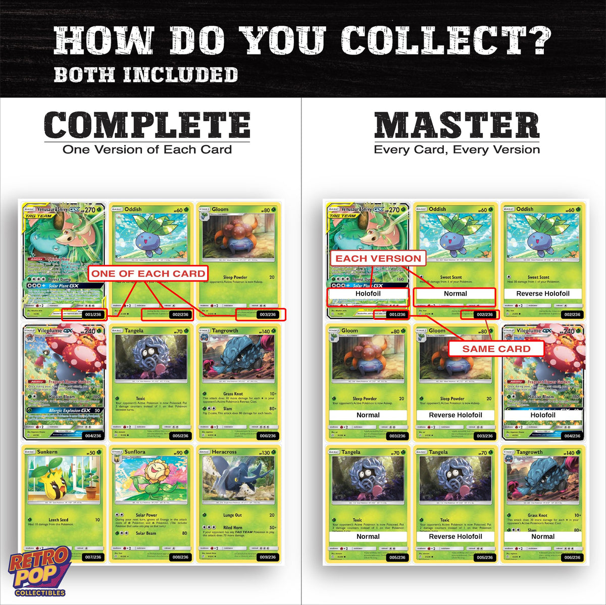 Complete Set vs Master Set versions of Cosmic Eclipse binder placeholders
