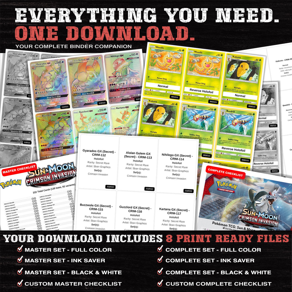 Everything included in the Crimson Invasion placeholder download - 8 PDF files