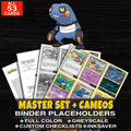 Every Croagunk Pokemon card ever made - master set binder placeholders with Croagunk