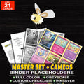 Every Cutiefly Pokemon card ever made - master set binder placeholders with Cutiefly