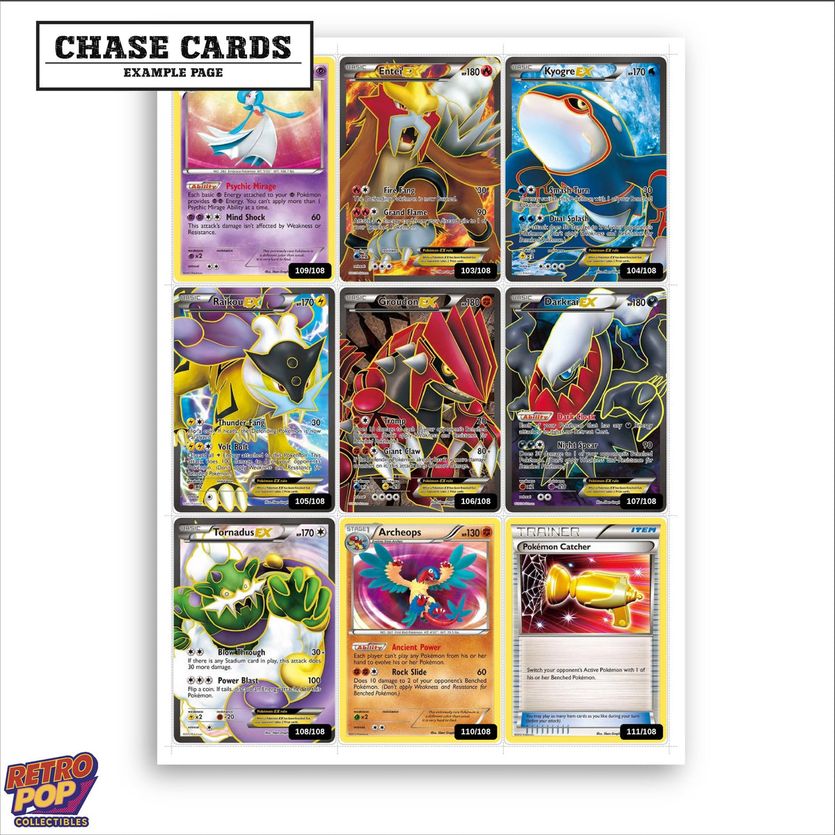 Printed Dark Explorers placeholders in binder - real photo 2
