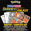 Darkness Ablaze Pokemon binder placeholders printable PDF - includes Charizard VMAX