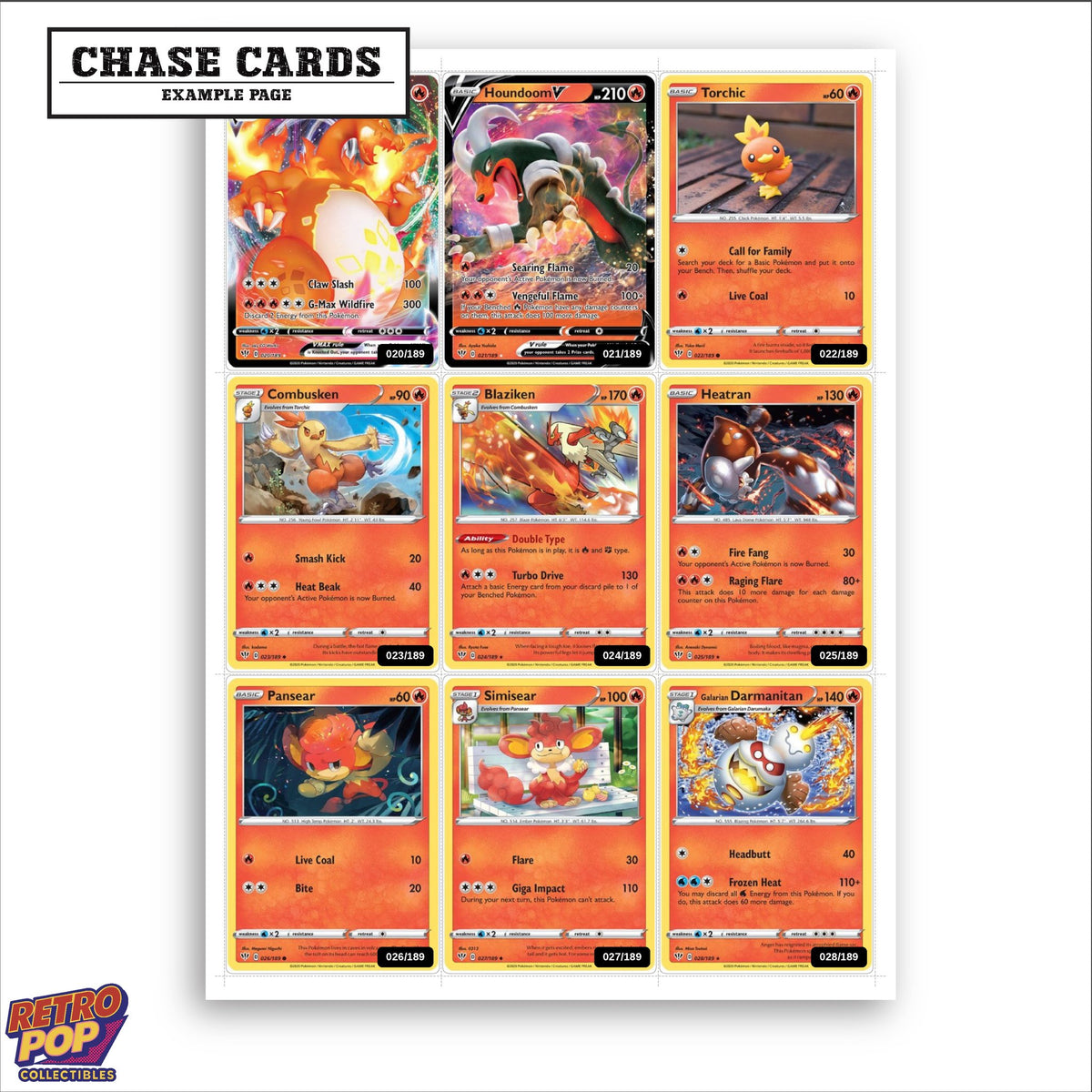 Printed Darkness Ablaze placeholders in binder - real photo 2