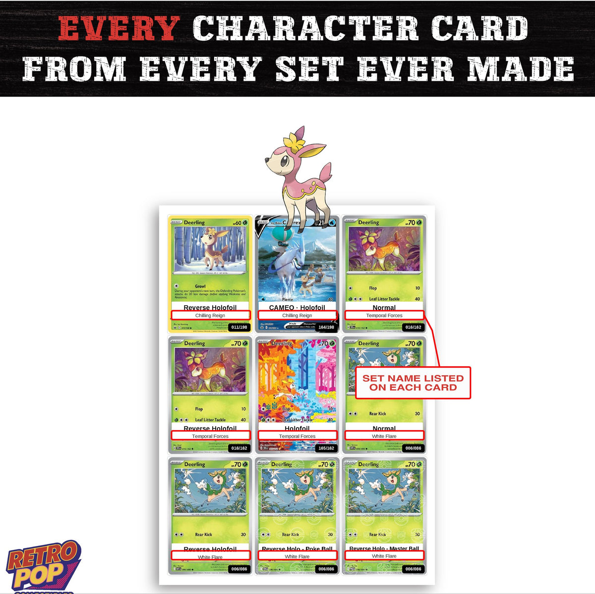 Deerling card collection preview - every set Deerling appears in