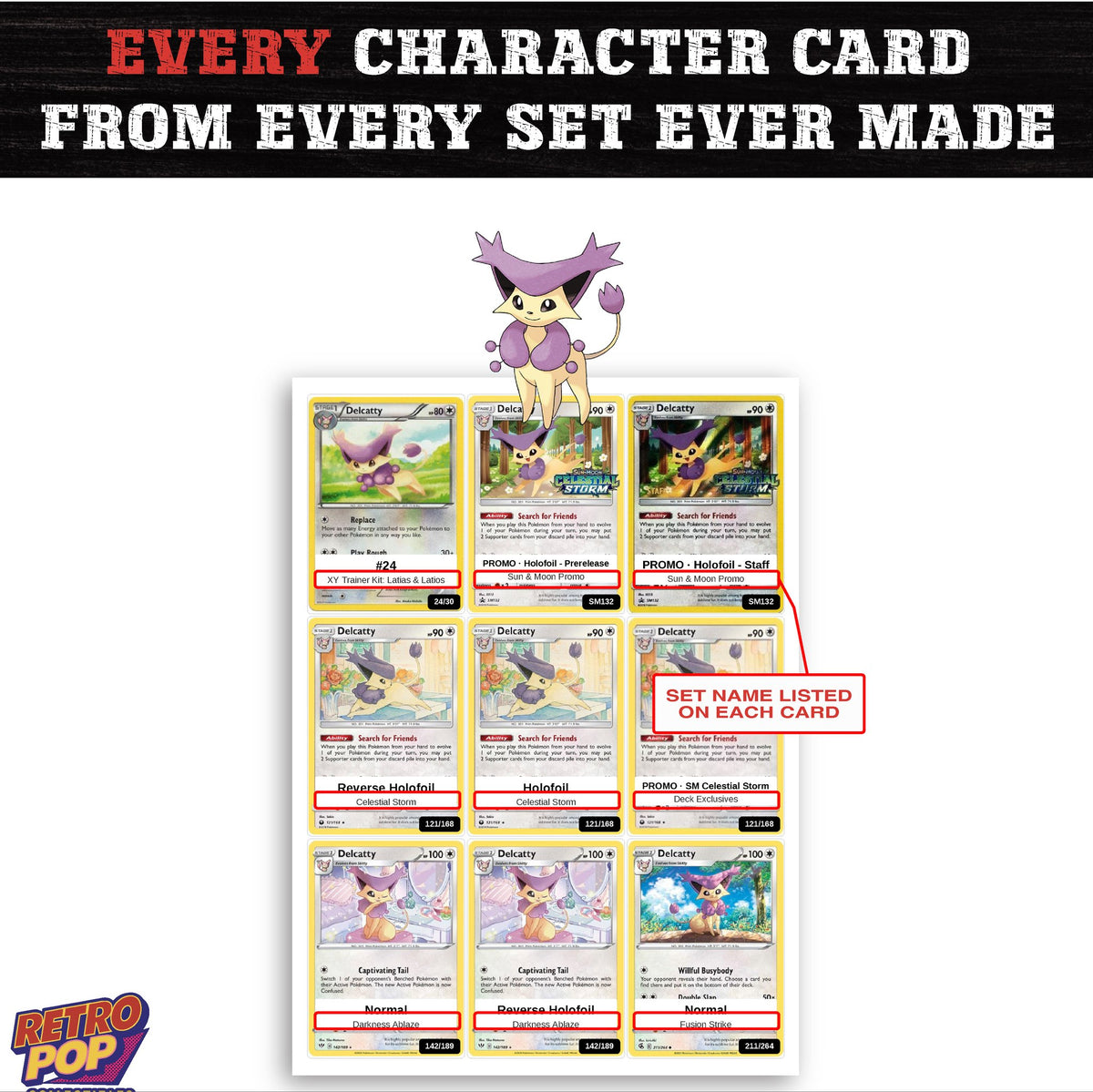 Delcatty card collection preview - every set Delcatty appears in